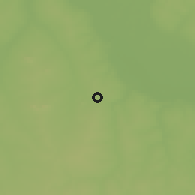 Shaded relief of the 60 km around Kaoje, drawn from the GMTED2010 grid