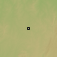 Shaded relief of the 60 km around Ajasse, drawn from the GMTED2010 grid