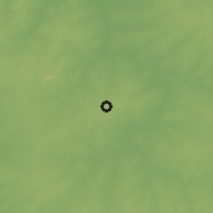 Shaded relief of the 60 km around Katsina Ala 12km NW, drawn from the GMTED2010 grid
