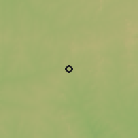 Shaded relief of the 60 km around Kontagora, drawn from the GMTED2010 grid
