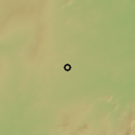 Shaded relief of the 60 km around Kumo, drawn from the GMTED2010 grid