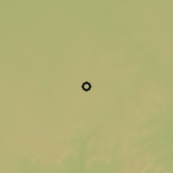 Shaded relief of the 60 km around Abarezoma, drawn from the GMTED2010 grid