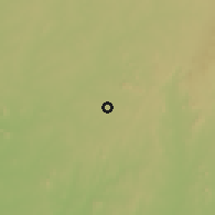 Shaded relief of the 60 km around Kusheriki, drawn from the GMTED2010 grid