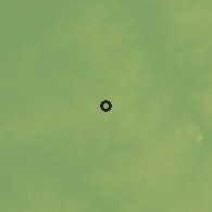 Shaded relief of the 60 km around Kwararfa, drawn from the GMTED2010 grid