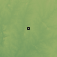Shaded relief of the 60 km around Lanlate, drawn from the GMTED2010 grid