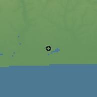 Shaded relief of the 60 km around Magbon, drawn from the GMTED2010 grid