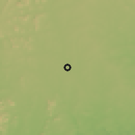 Shaded relief of the 60 km around Akure 19km E, drawn from the GMTED2010 grid