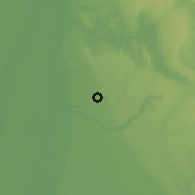 Shaded relief of the 60 km around Mgbidi, drawn from the GMTED2010 grid