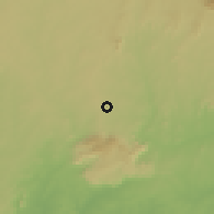 Shaded relief of the 60 km around Akwanga, drawn from the GMTED2010 grid