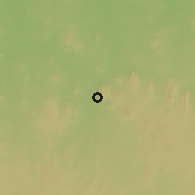 Shaded relief of the 60 km around Mopa, drawn from the GMTED2010 grid