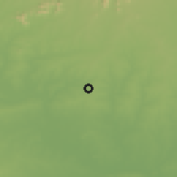 Shaded relief of the 60 km around Namu, drawn from the GMTED2010 grid