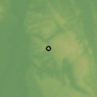 Shaded relief of the 60 km around Nnewi, drawn from the GMTED2010 grid