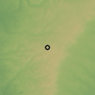 Shaded relief of the 60 km around Nsukka, drawn from the GMTED2010 grid