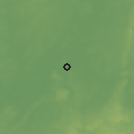 Shaded relief of the 60 km around Obabene, drawn from the GMTED2010 grid