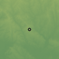 Shaded relief of the 60 km around Ode Remo, drawn from the GMTED2010 grid