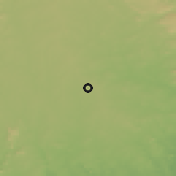 Shaded relief of the 60 km around Odeya, drawn from the GMTED2010 grid