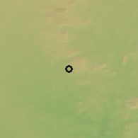 Shaded relief of the 60 km around Odowara, drawn from the GMTED2010 grid