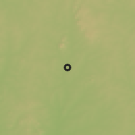 Shaded relief of the 60 km around Ofiki, drawn from the GMTED2010 grid