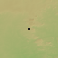 Shaded relief of the 60 km around Ogbagi, drawn from the GMTED2010 grid