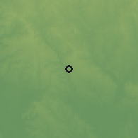 Shaded relief of the 60 km around Ogere, drawn from the GMTED2010 grid