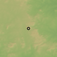 Shaded relief of the 60 km around Ogori, drawn from the GMTED2010 grid
