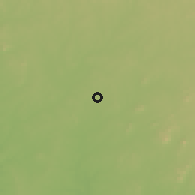 Shaded relief of the 60 km around Ojudo, drawn from the GMTED2010 grid