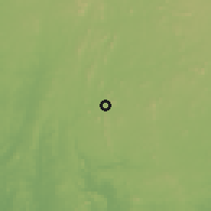 Shaded relief of the 60 km around Okeigbo, drawn from the GMTED2010 grid