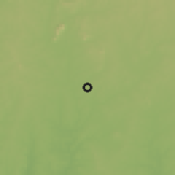 Shaded relief of the 60 km around Olupuna, drawn from the GMTED2010 grid