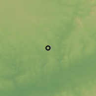 Shaded relief of the 60 km around Omialafara, drawn from the GMTED2010 grid