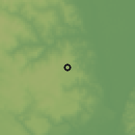 Shaded relief of the 60 km around Onitsha Olona, drawn from the GMTED2010 grid