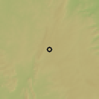Shaded relief of the 60 km around Ora, drawn from the GMTED2010 grid