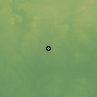 Shaded relief of the 60 km around Ore, drawn from the GMTED2010 grid