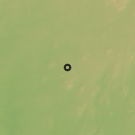 Shaded relief of the 60 km around Oshu, drawn from the GMTED2010 grid