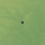 Shaded relief of the 60 km around Otobi, drawn from the GMTED2010 grid