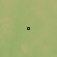 Shaded relief of the 60 km around Otu, drawn from the GMTED2010 grid