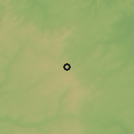 Shaded relief of the 60 km around Otugo, drawn from the GMTED2010 grid