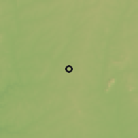 Shaded relief of the 60 km around Oyo, drawn from the GMTED2010 grid