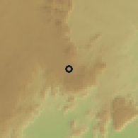 Shaded relief of the 60 km around Pankshin, drawn from the GMTED2010 grid