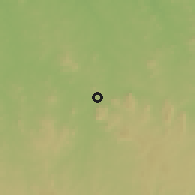 Shaded relief of the 60 km around Amuro, drawn from the GMTED2010 grid