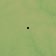 Shaded relief of the 60 km around Safo, drawn from the GMTED2010 grid