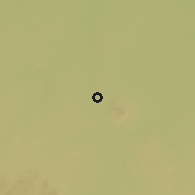 Shaded relief of the 60 km around Samam, drawn from the GMTED2010 grid