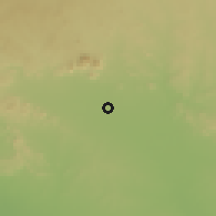 Shaded relief of the 60 km around Sangere Loko, drawn from the GMTED2010 grid