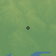 Shaded relief of the 60 km around Shagamu, drawn from the GMTED2010 grid