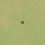 Shaded relief of the 60 km around Shepeteri, drawn from the GMTED2010 grid
