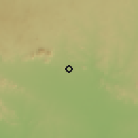 Shaded relief of the 60 km around Song, drawn from the GMTED2010 grid