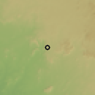Shaded relief of the 60 km around Suleja, drawn from the GMTED2010 grid
