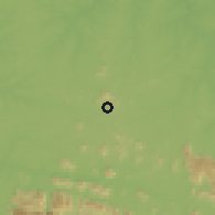 Shaded relief of the 60 km around Takum, drawn from the GMTED2010 grid