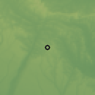 Shaded relief of the 60 km around Umuahia, drawn from the GMTED2010 grid