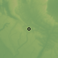 Shaded relief of the 60 km around Umuduru, drawn from the GMTED2010 grid