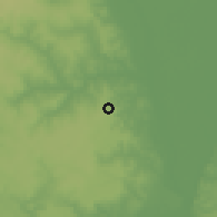 Shaded relief of the 60 km around Umutonu, drawn from the GMTED2010 grid